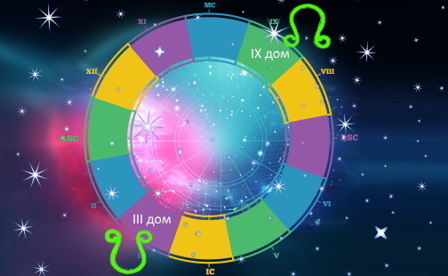 Восходящий лунный узел в девятом доме гороскопа