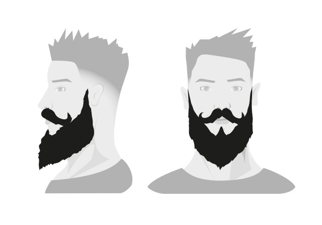 Типы бороды: утиный хвост