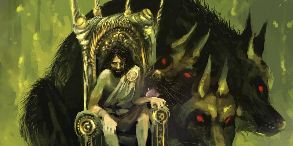 Бог Плутон и Цербер