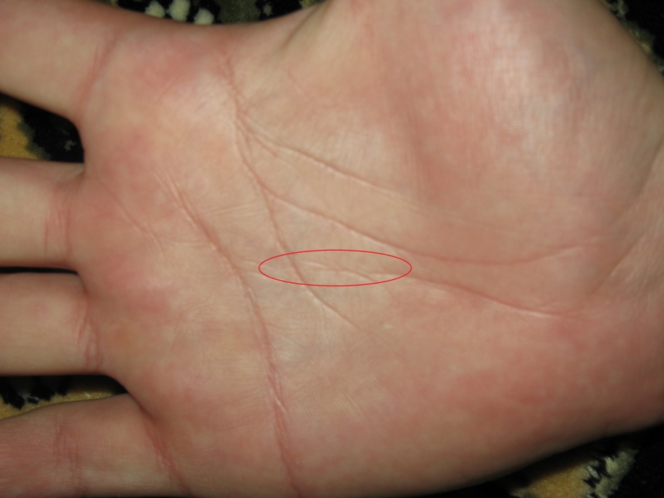 Соединение линии судьбы с линией головы – награда за усилия