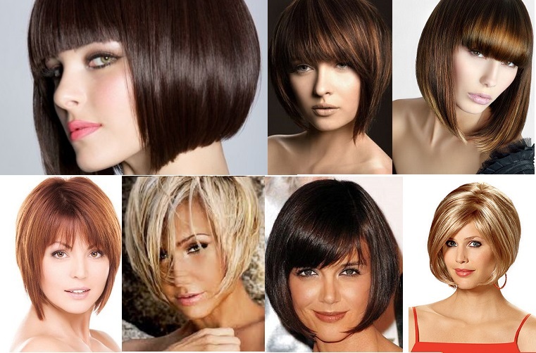 Короткие прически для вытянутого лица