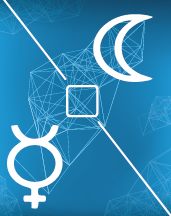 Луна, Меркурий квадрат в натальной карте