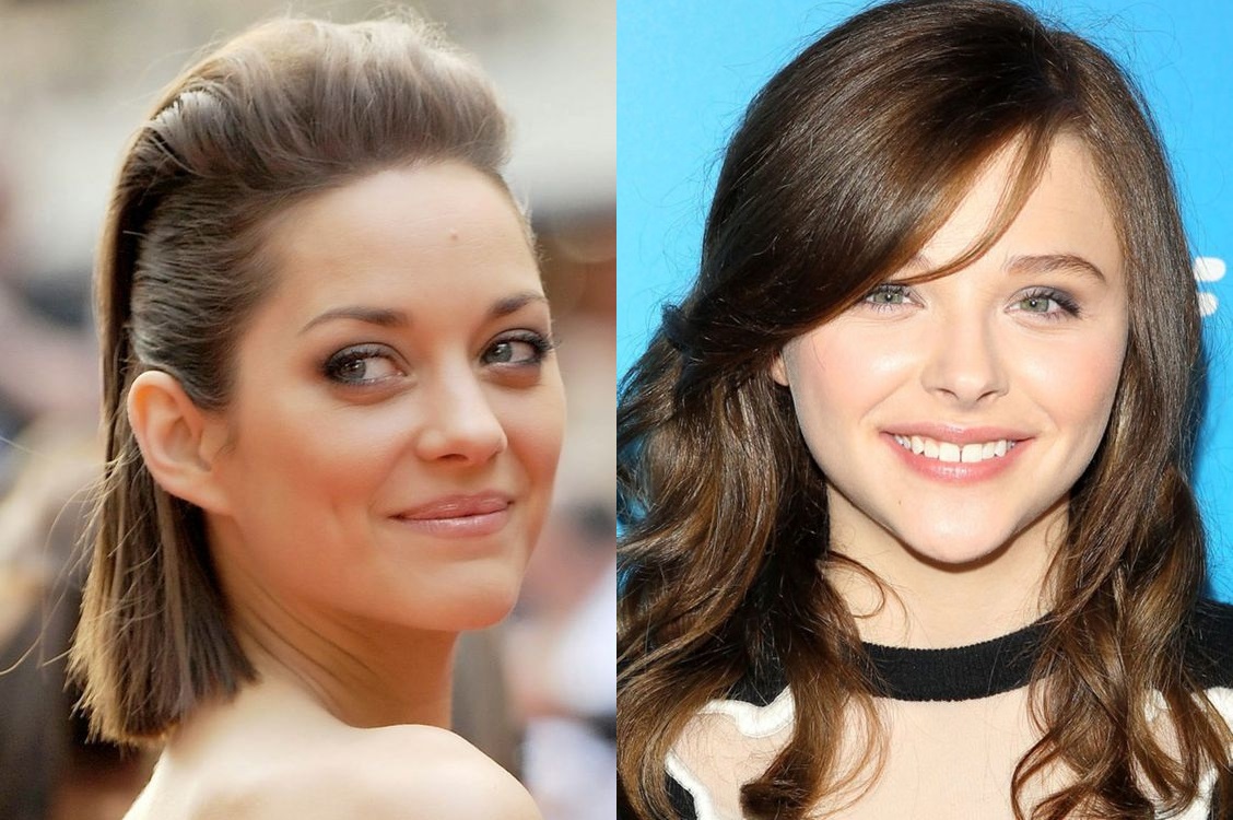 Женские прически для треугольного лица