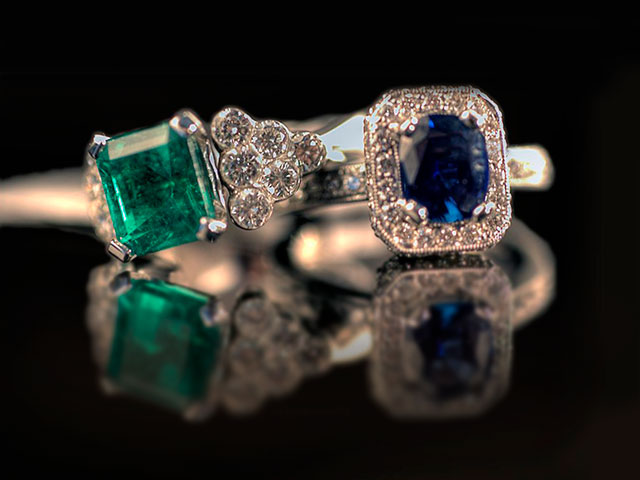 Кольца с драгоценными камнями