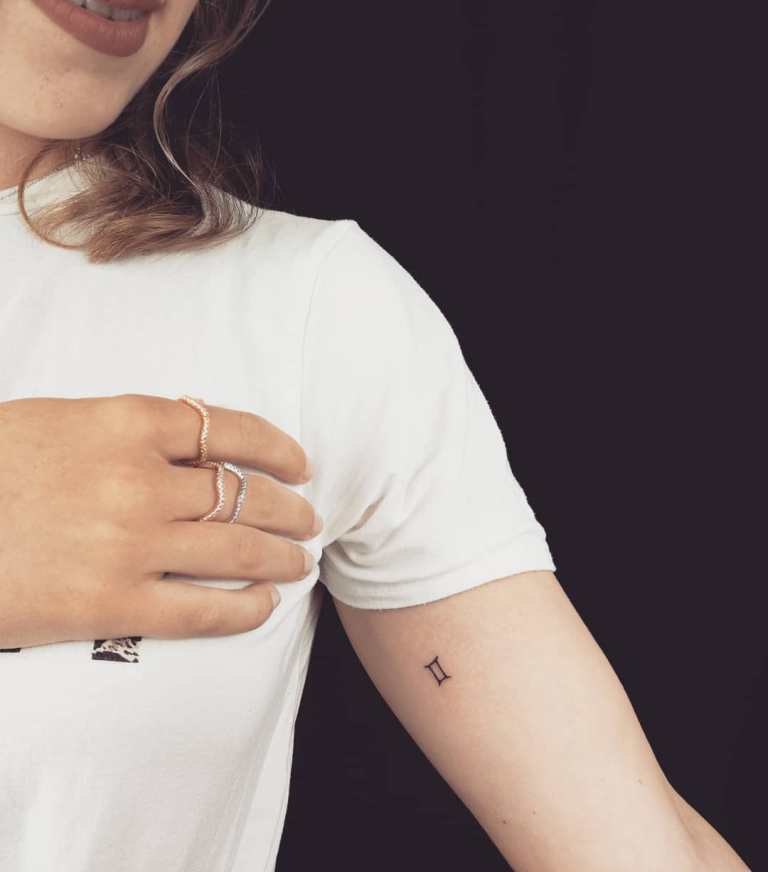 рисунок знака зодиака близнецы