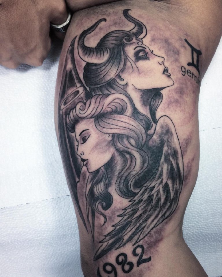 татуировки для мужчин близнецов