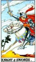 Карта Таро: Рыцарь Мечей