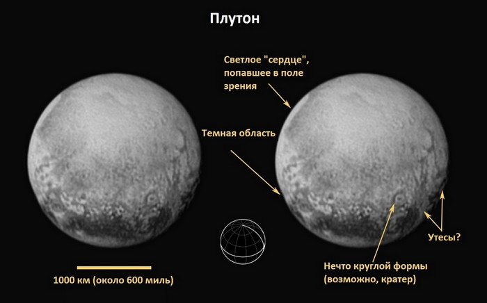 плутон состав поверхности