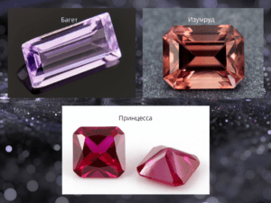 Типы огранки полезных ископаемых