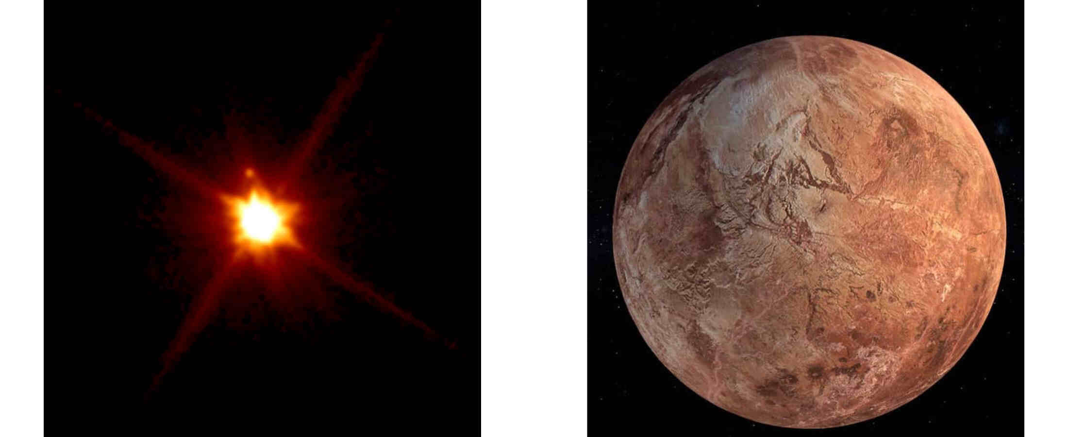 Фото и рисунок Макемаке